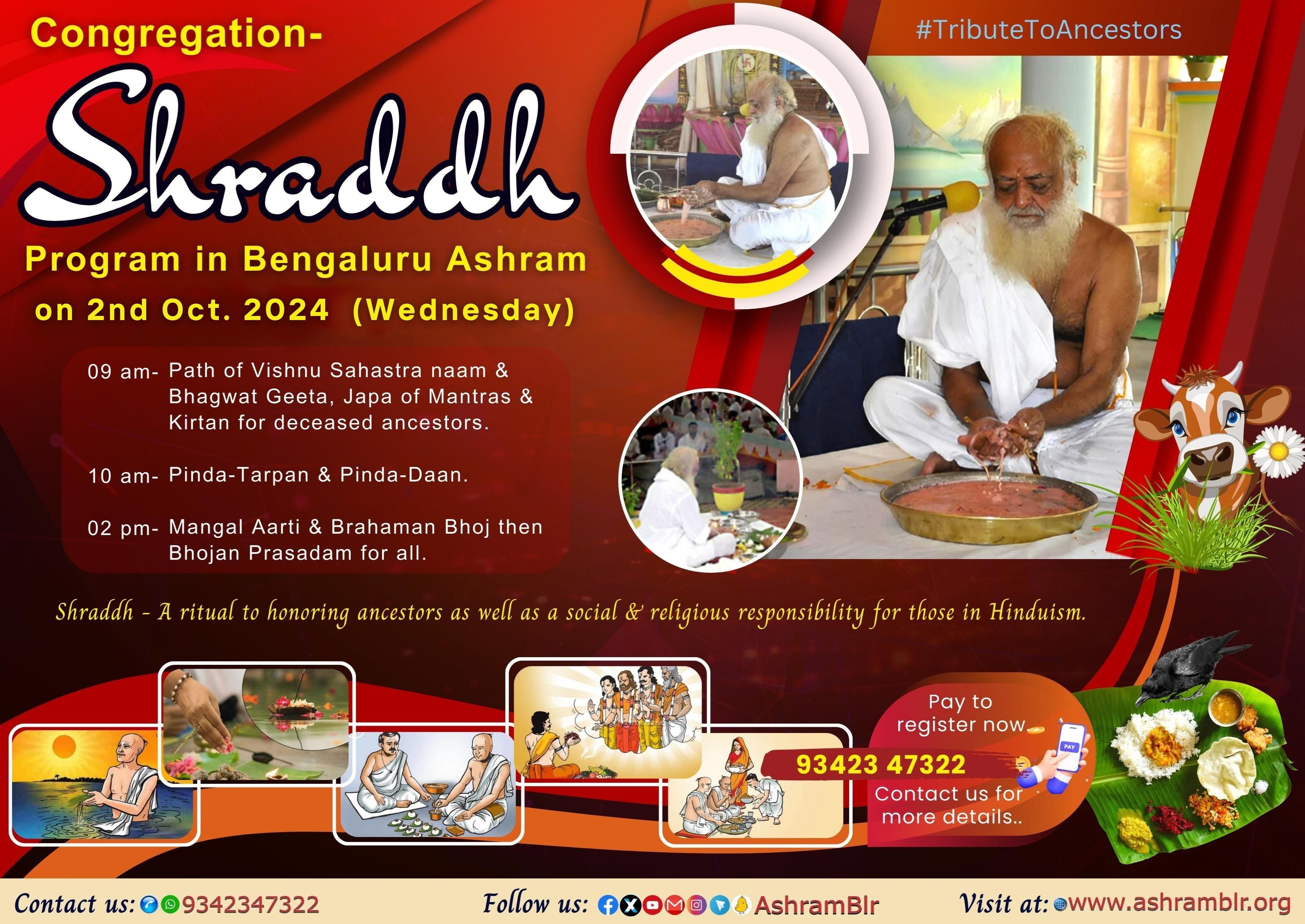 Shraddh-2024 organized by Bengaluru Ashram.
